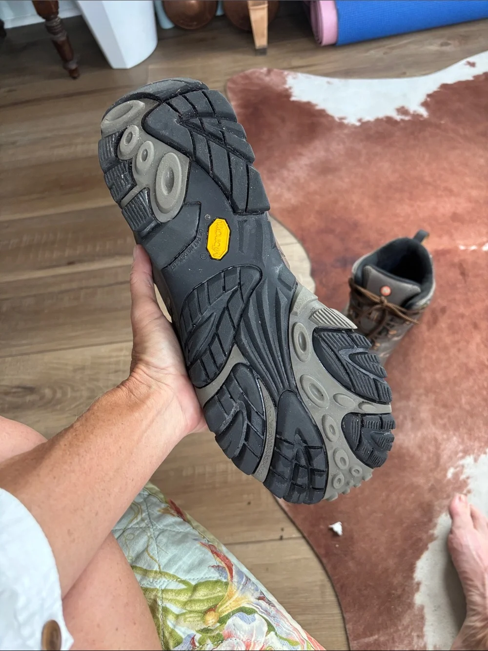 Merrell  Men's Moab 2 Mid Waterproof size 14 brown and orange